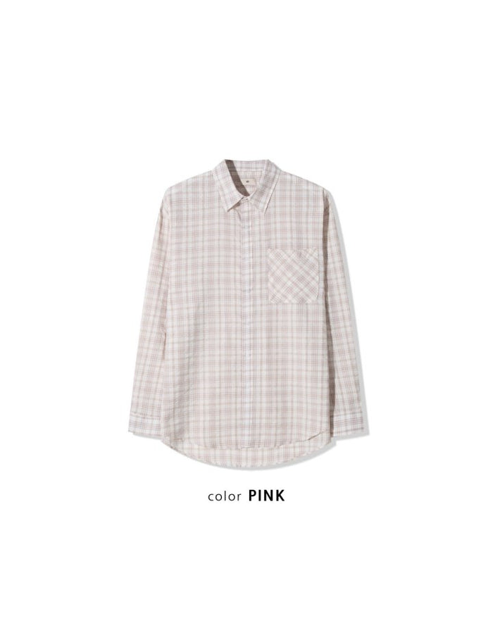 Sheer Over Check Shirts
