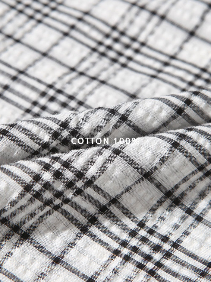 Sheer Over Check Shirts