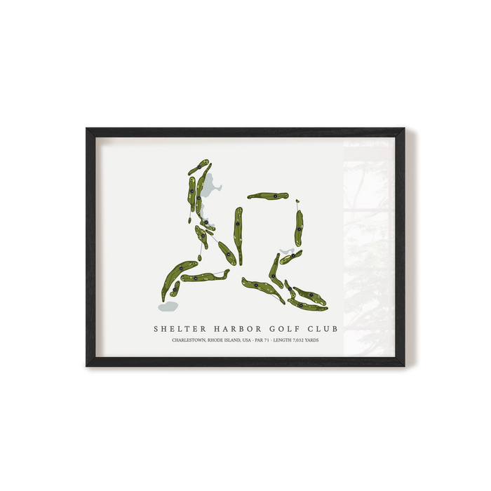 Shelter Harbor Golf Club | Golf Course Map | Black+Frame