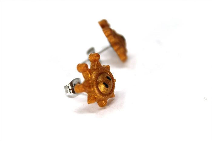 Mario Shine Sprite Earrings, Super Mario Sunshine, Mario Jewelry, Nintendo Gift