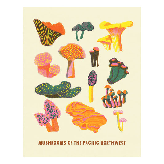 Shrooms Riso Print