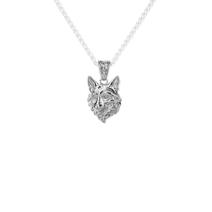 Silver and 18k Vermeil Reversible Coyote Pendant