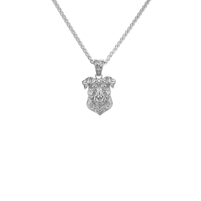Silver and 18k Vermeil Reversible Dog Pendant