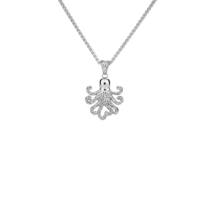 Silver and 18k Vermeil Reversible Octopus Pendant