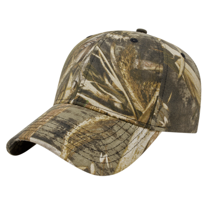 Six Panel Structured Camo Cap