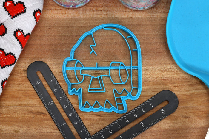 Skateboard Cookie Cutters - Skateboard Outline, Skateboarding Helmet, Kneepads, Ramps, Skull Deck - SkatingCookie Cutter