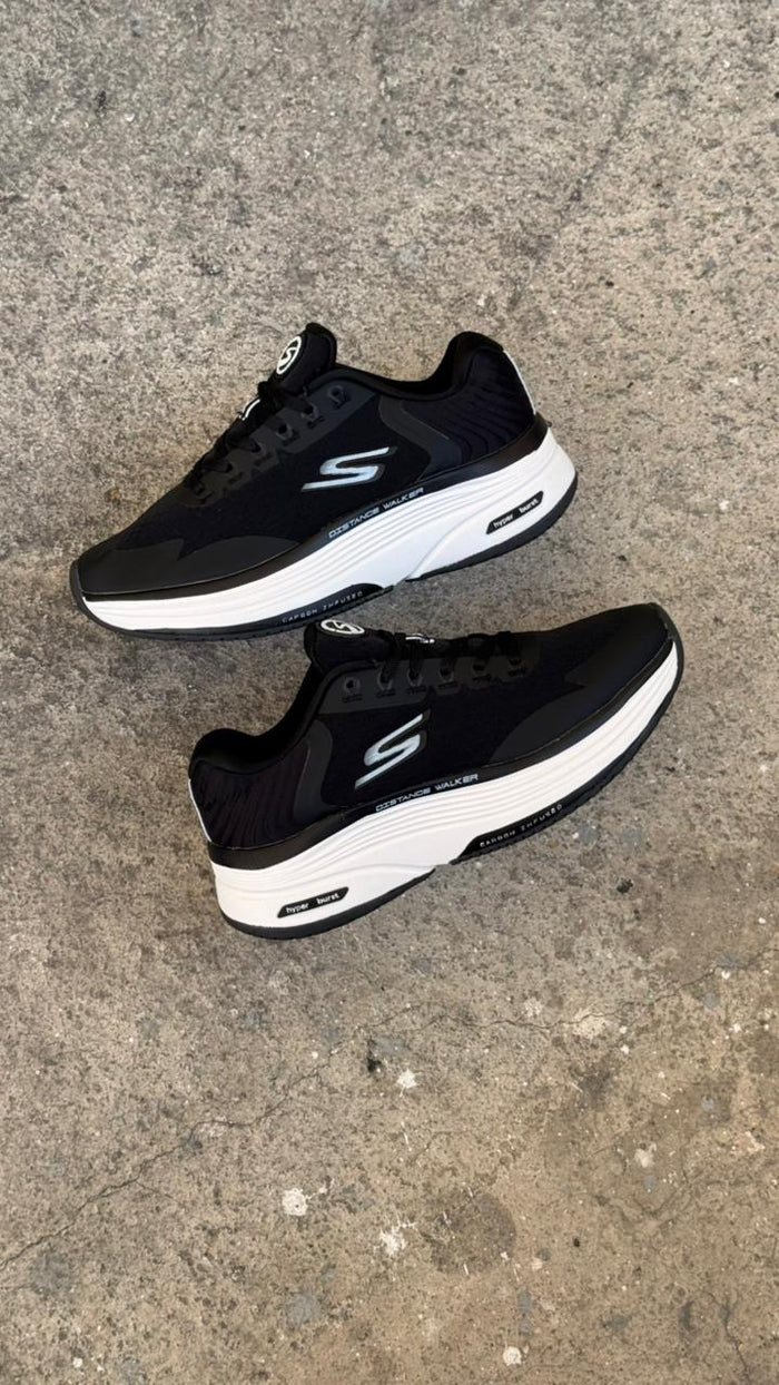 SKETCHERS HYPER NEGRO BLANCO