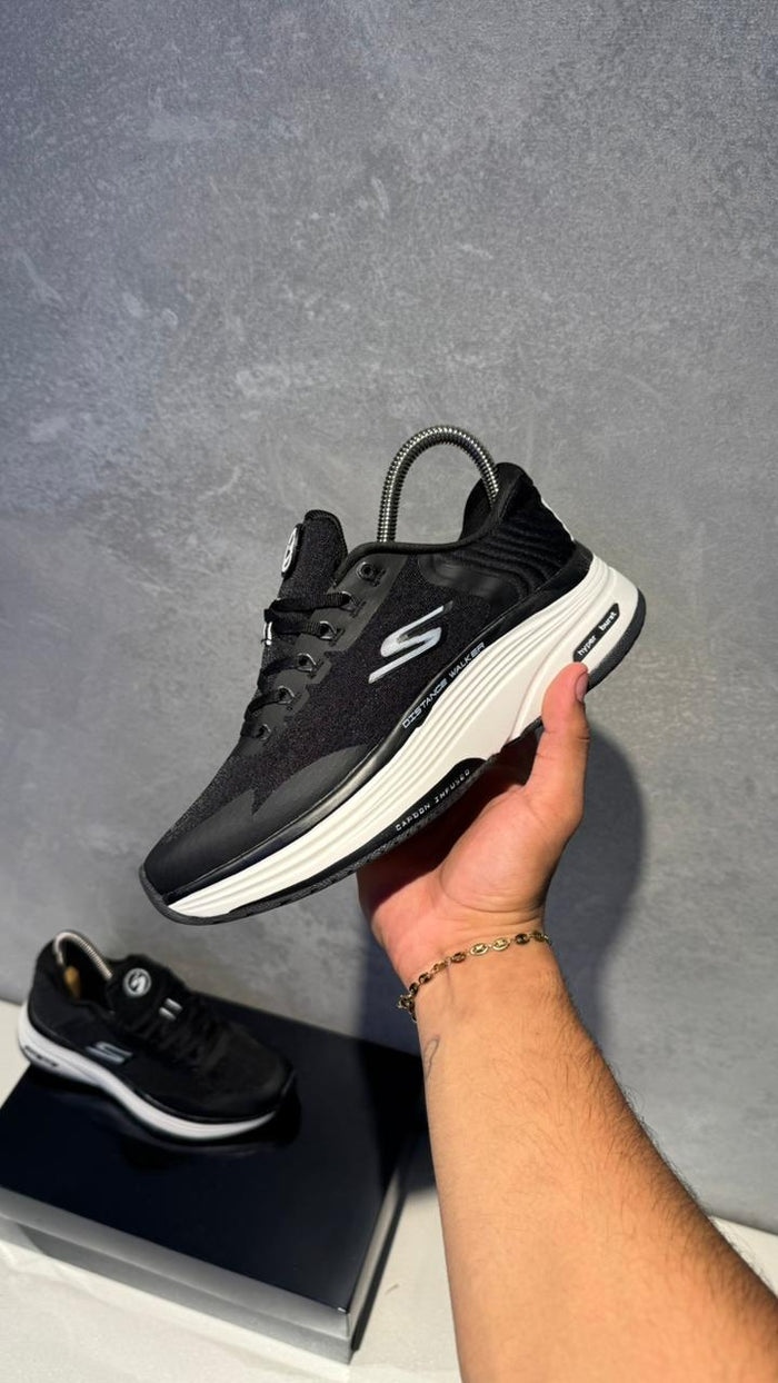 SKETCHERS HYPER NEGRO BLANCO