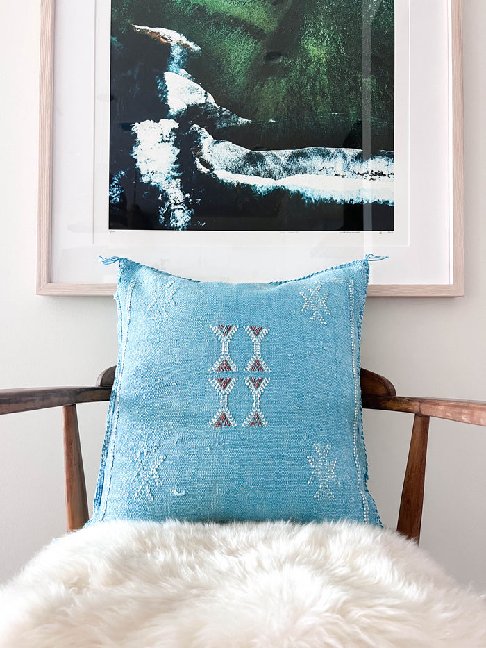 Sky XL Moroccan Sabra Cactus Silk Pillow