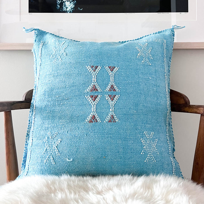 Sky XL Moroccan Sabra Cactus Silk Pillow