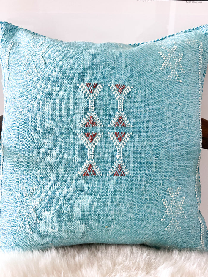 Sky XL Moroccan Sabra Cactus Silk Pillow