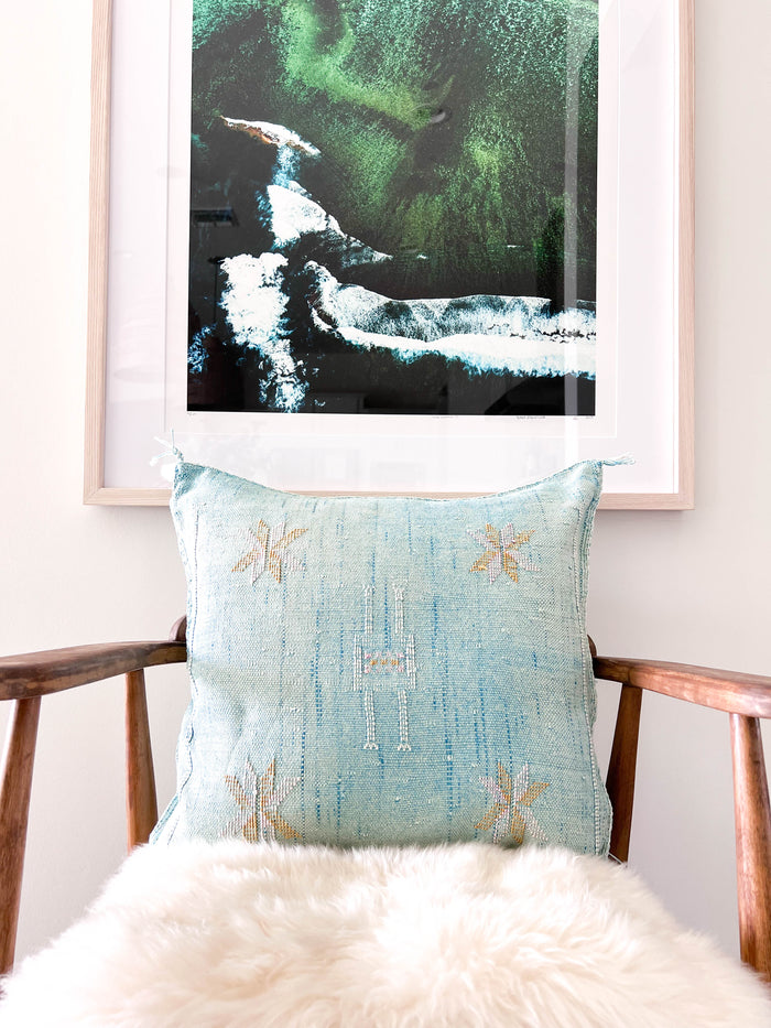 Sky XLI Moroccan Sabra Cactus Silk Pillow