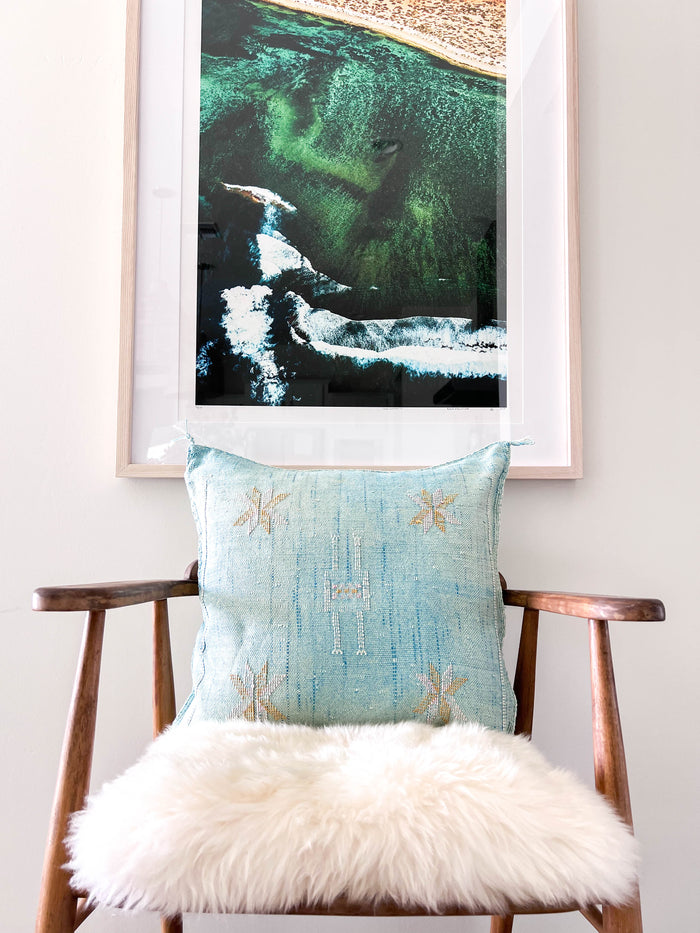 Sky XLI Moroccan Sabra Cactus Silk Pillow