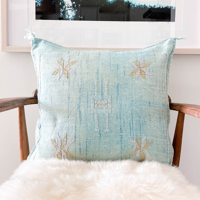 Sky XLI Moroccan Sabra Cactus Silk Pillow