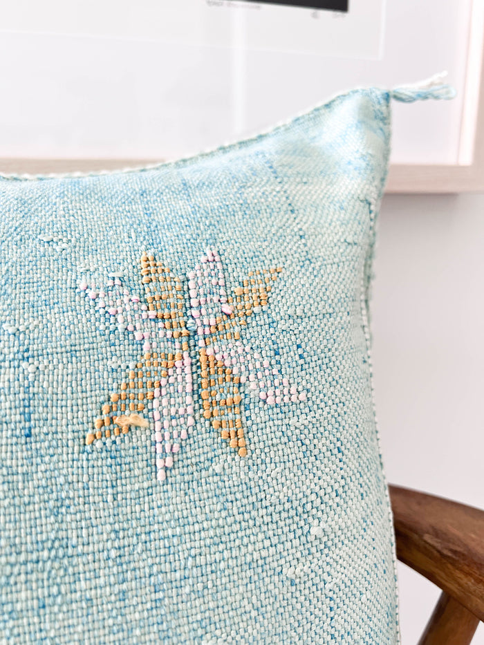 Sky XLI Moroccan Sabra Cactus Silk Pillow