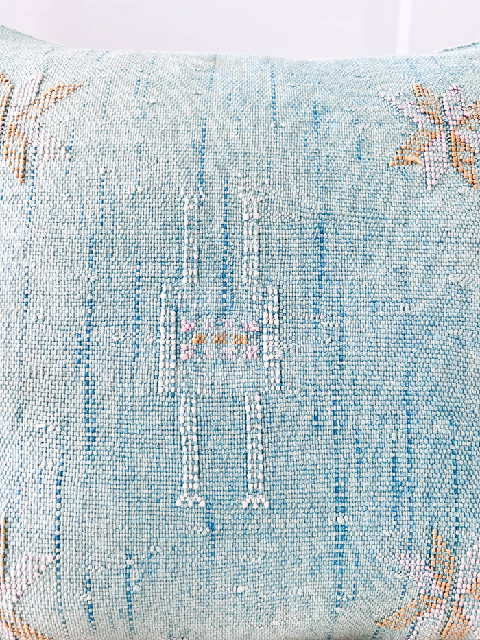 Sky XLI Moroccan Sabra Cactus Silk Pillow