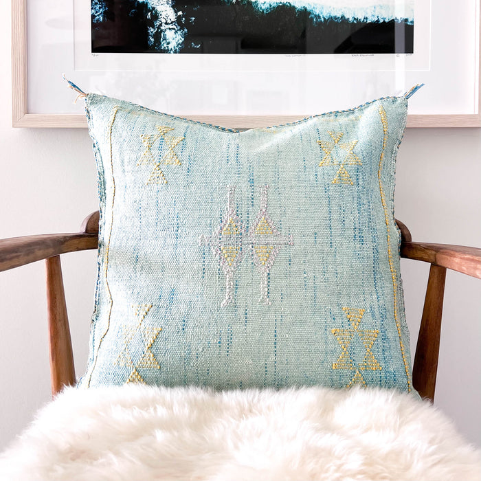 Sky XXXIX Moroccan Sabra Cactus Silk Pillow