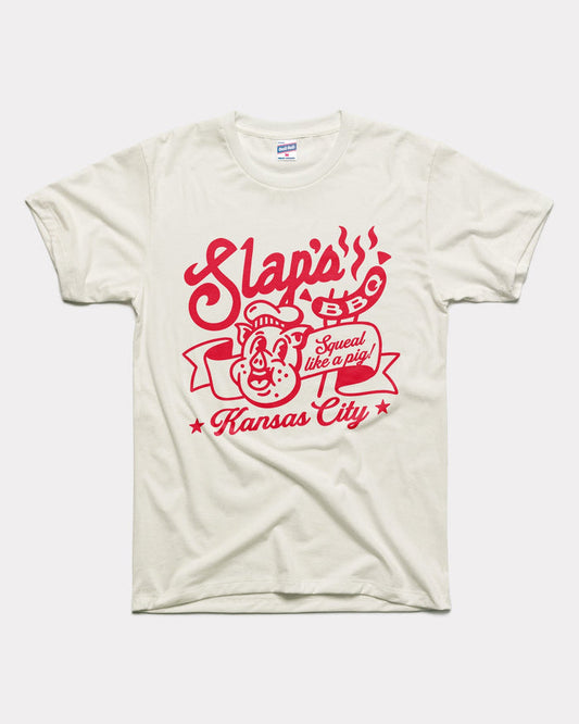 White Slaps BBQ Squeal Like A Pig Vintage T-Shirt