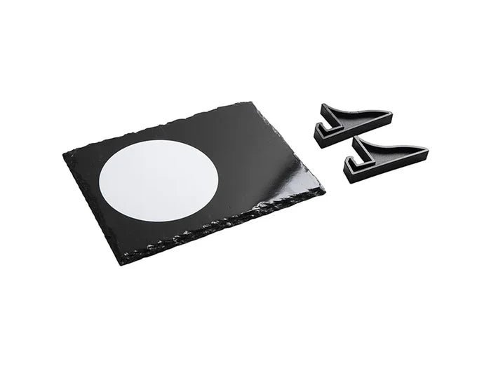 Slate with Sublimatable White Circle Patch (15*20cm/5.9inch*7.9inch)