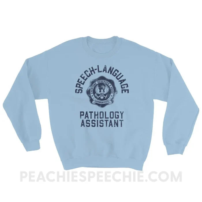 SLPA University Classic Sweatshirt - Light Blue / S - Hoodies & Sweatshirts peachiespeechie.com