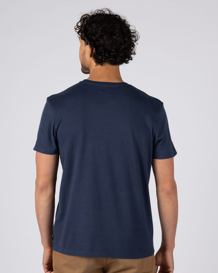 Smoke Em Mens Short Sleeve T-Shirt in Dress Blue