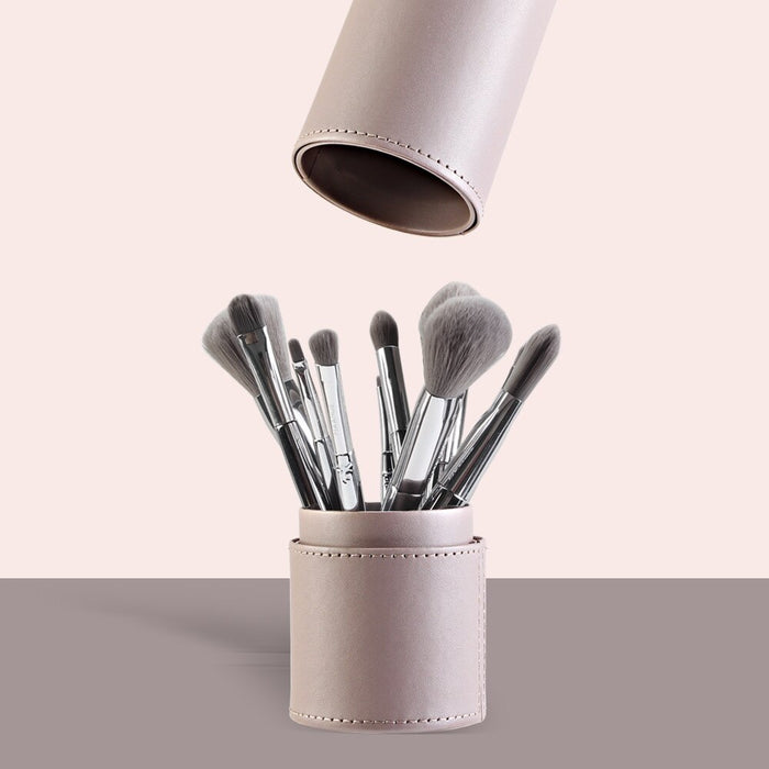 Soft PU Round Cosmetic Brush Container Cosmetic Tool Cosmetic Brush