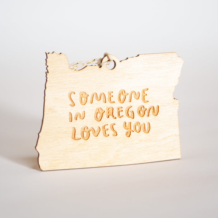 Someone in Oregon Loves You Ornament