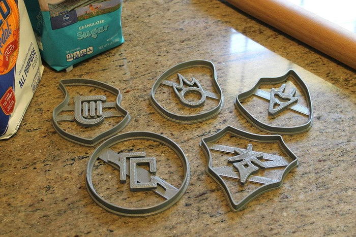 FFXIV Soul Stone Cookie Cutters (Set 2 of 3) -Drg, Brd, Blm, Drk, Ast - FF14- DRG Soul Crystal Cookie Cutter - LootCaveCo