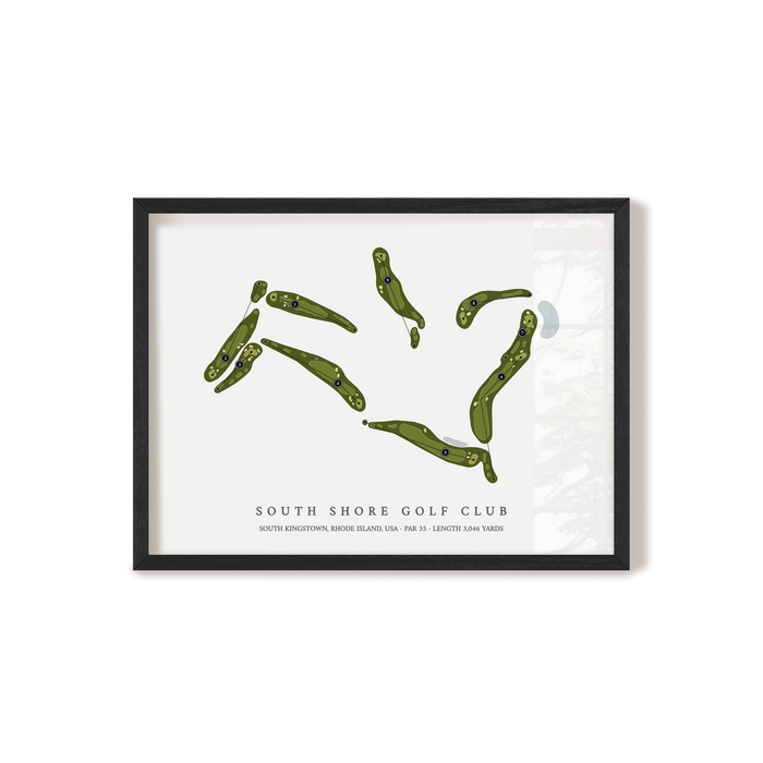 South Shore Golf Club | Golf Course Map | Black+Frame
