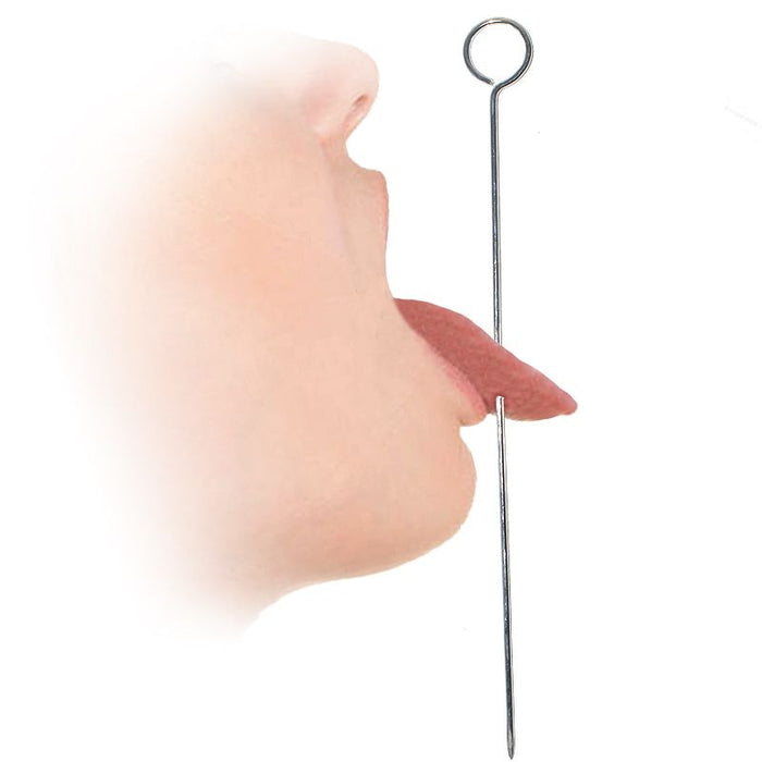 Spike Through Tongue - Magician Places A Steel Spike Through His Tongue!