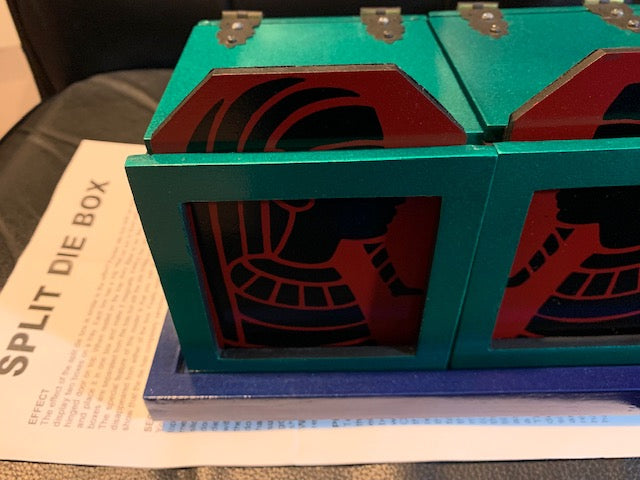 Split Die Box With Tray - Die Vanishes And Reappears At Will - A Classic of Magic That's Easy To Do!