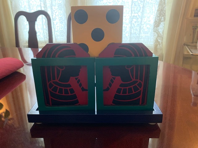 Split Die Box With Tray - Die Vanishes And Reappears At Will - A Classic of Magic That's Easy To Do!