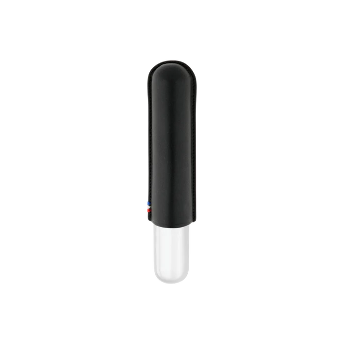 S.T. Dupont 1 Cigar Leather Case Black And Chrome - 183160