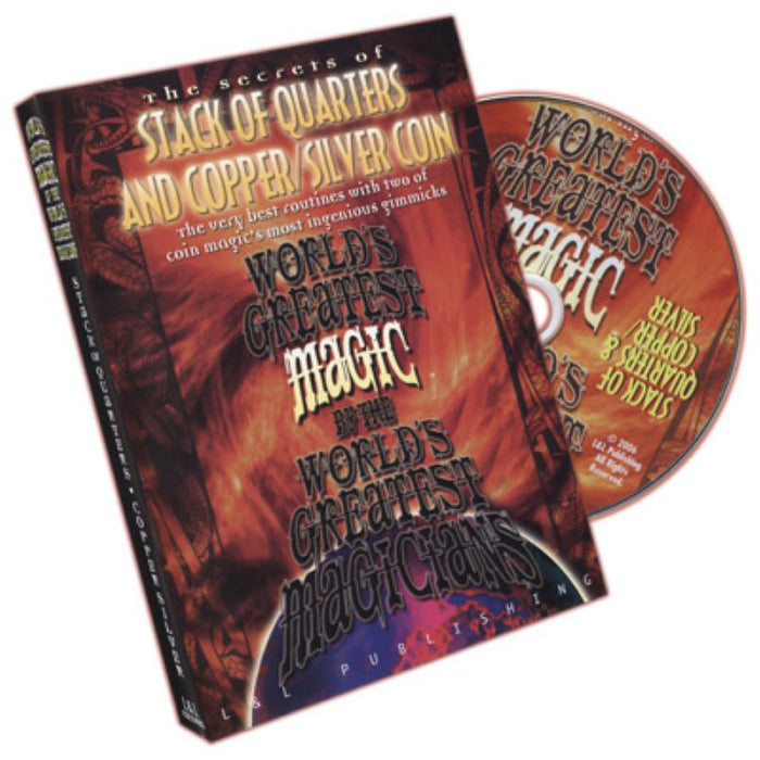 Stack of Quarters and Copper / Silver Coin:  World's Greatest Magic by the World's Greatest Magicians - DVD