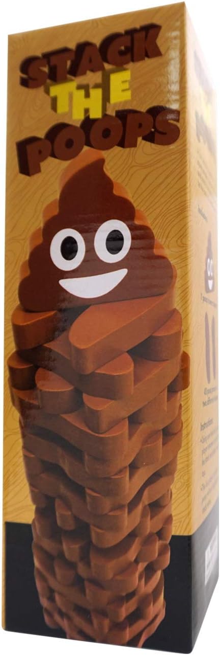 Stack the Poops Game - The Wood Tower Stacking Game!