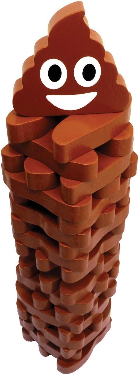 Stack the Poops Game - The Wood Tower Stacking Game!