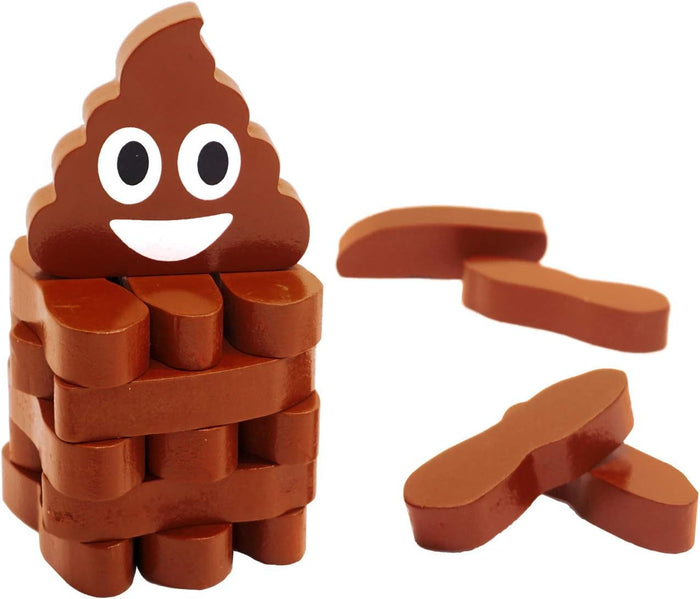 Stack the Poops Game - The Wood Tower Stacking Game!