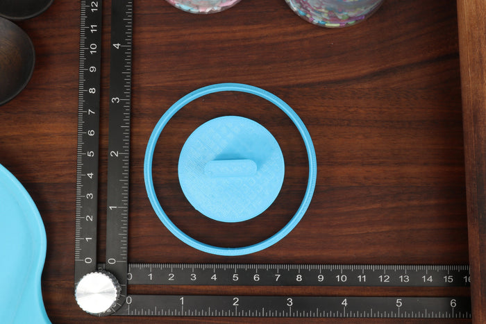 Stamp Thumbprint Cookie Cutters - Circle, Hexagon, Rhombus, Square, Star Shapes - Filling Cookies