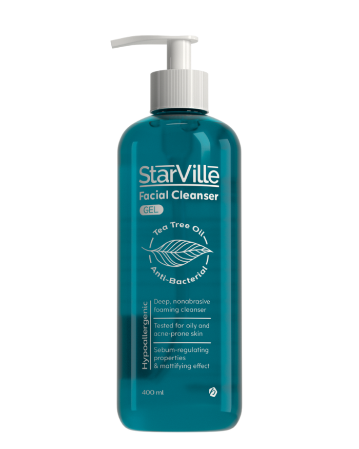 Starville Acne Prone Skin Facial Cleanser 400 ml - ستارفيل غسول البرة المعرضة لحب الشباب 400مل
