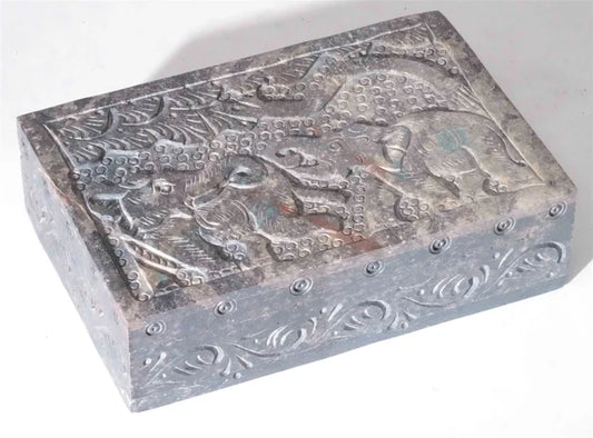 Stone Box - Elephant
