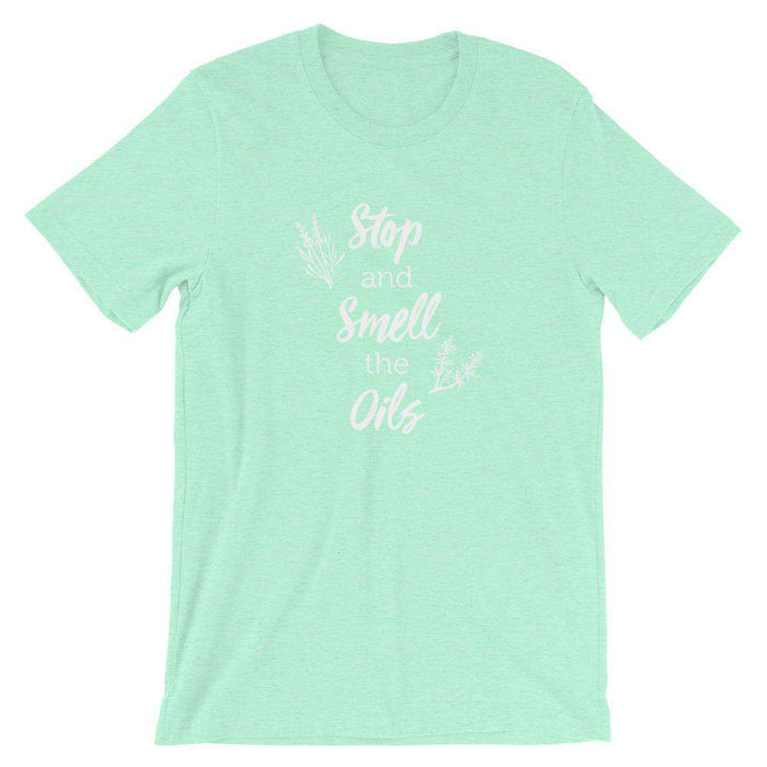 Stop and Smell the Oils (Dark) Short-Sleeve Unisex T-Shirt at Your Oil Tools
