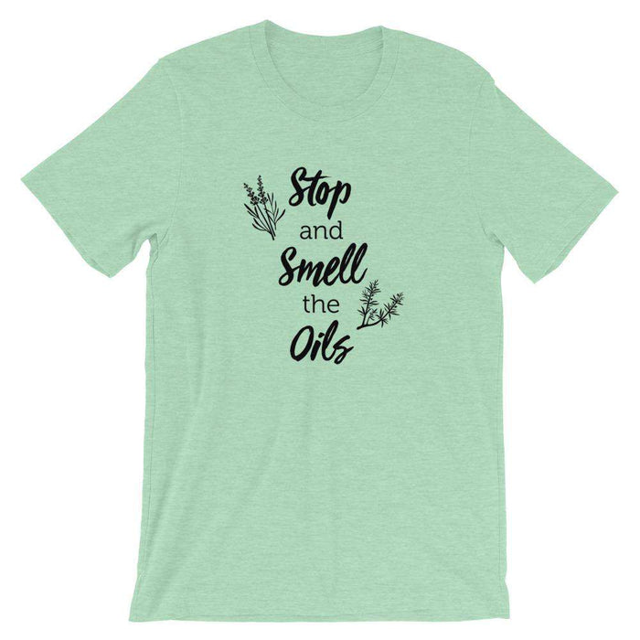 Stop and Smell the Oils (Light) Short-Sleeve Unisex T-Shirt at Your Oil Tools