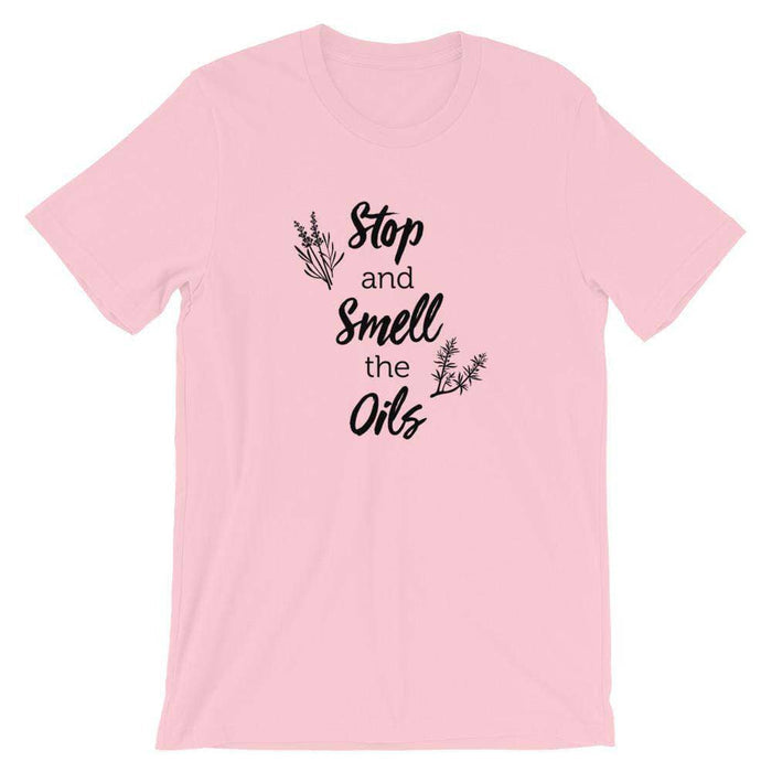 Stop and Smell the Oils (Light) Short-Sleeve Unisex T-Shirt at Your Oil Tools
