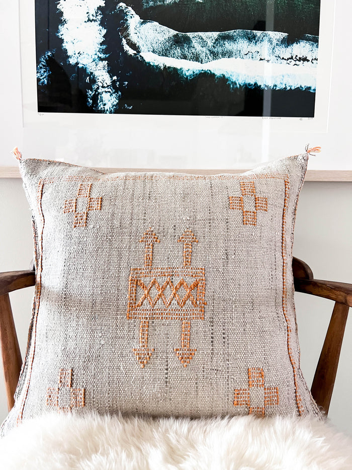 Storm IX Moroccan Sabra Cactus Silk Pillow