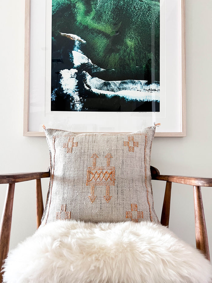 Storm IX Moroccan Sabra Cactus Silk Pillow