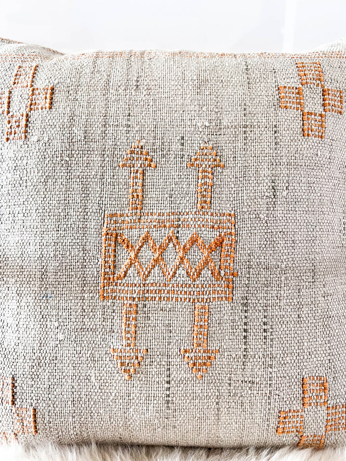 Storm IX Moroccan Sabra Cactus Silk Pillow