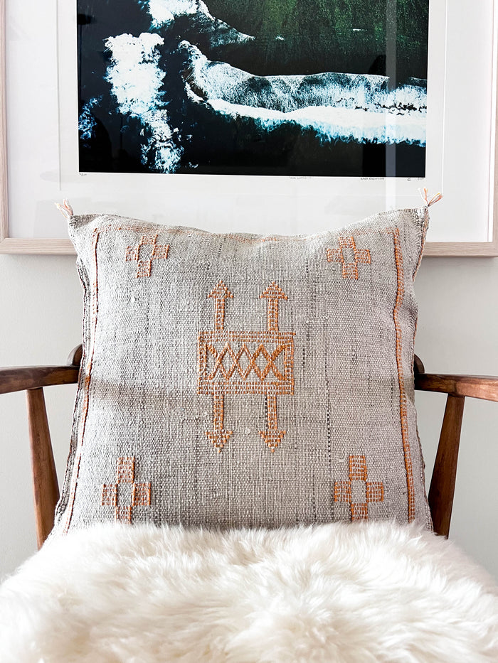 Storm X Moroccan Sabra Cactus Silk Pillow