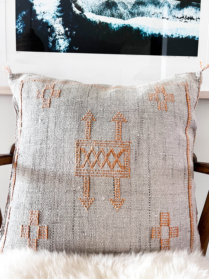 Storm X Moroccan Sabra Cactus Silk Pillow