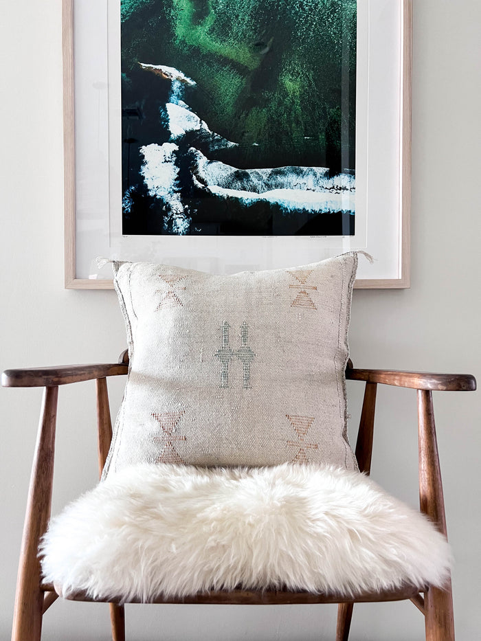 Storm XII Moroccan Sabra Cactus Silk Pillow