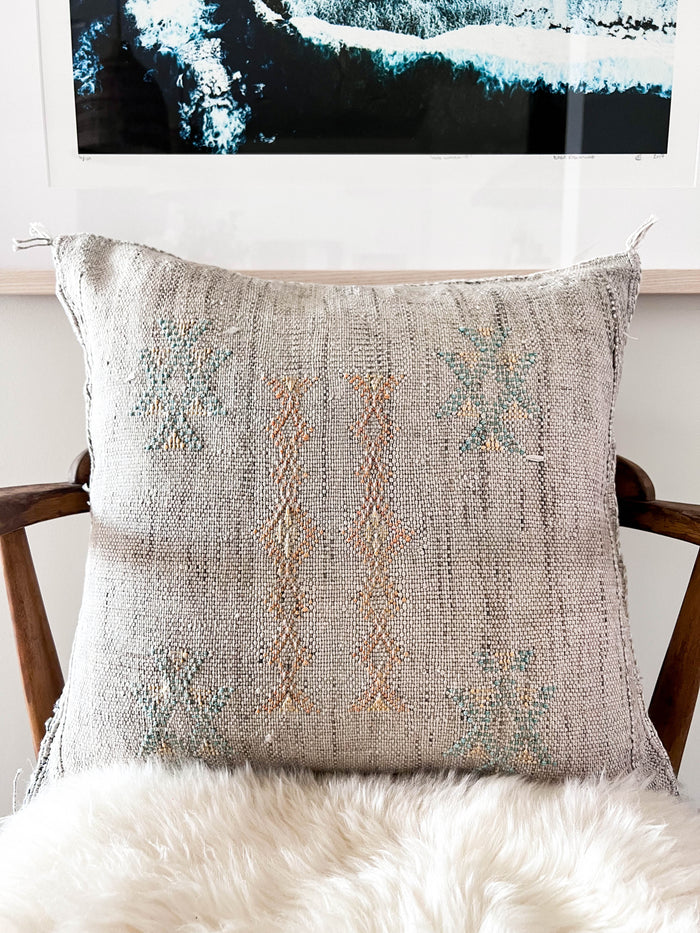 Storm XVI Moroccan Sabra Cactus Silk Pillow